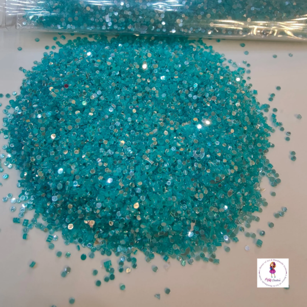 Sea Blue Glitter Chunks