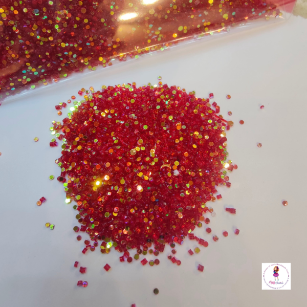 Red Glitter Chunks