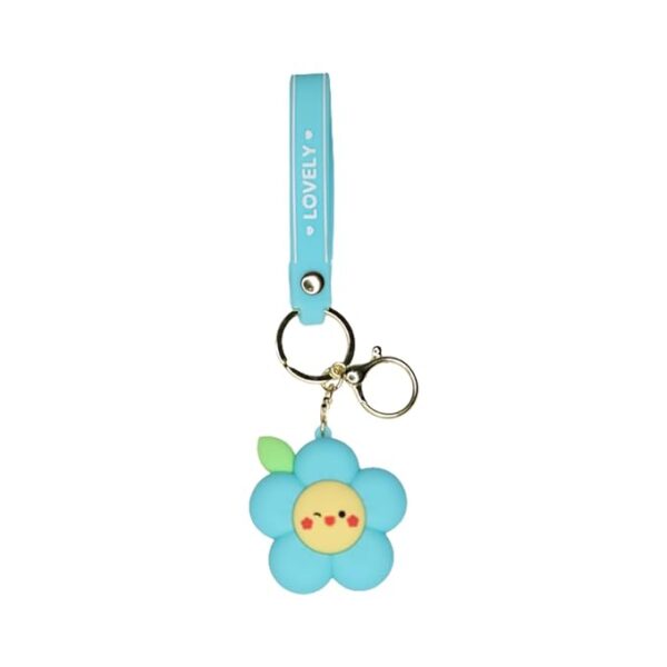 3D blue flower Keychain - Image 3