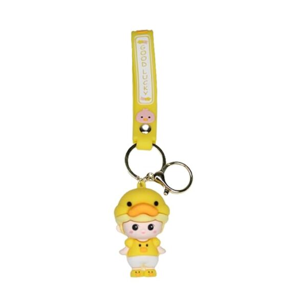 3D yellow duck doll shape Keychain - Image 3