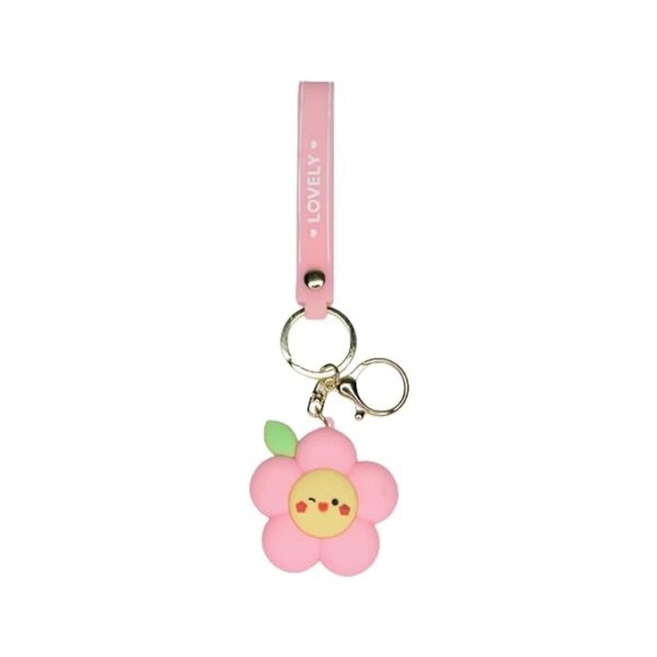 3D pink flower Keychain - Image 2