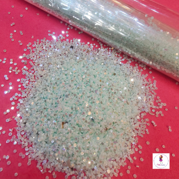 Sea Green Glitter Chunks