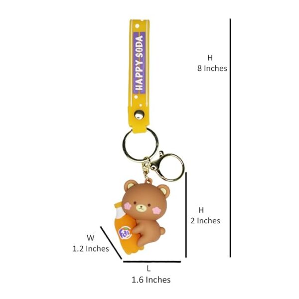 3D drink teddy Keychain - Image 3