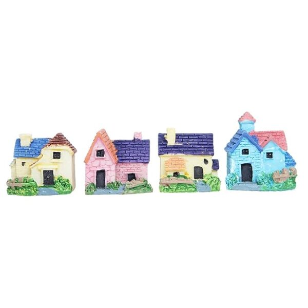 Miniature Toys Miniature Toys - Set of 2 Small Colourful Houses - Image 2