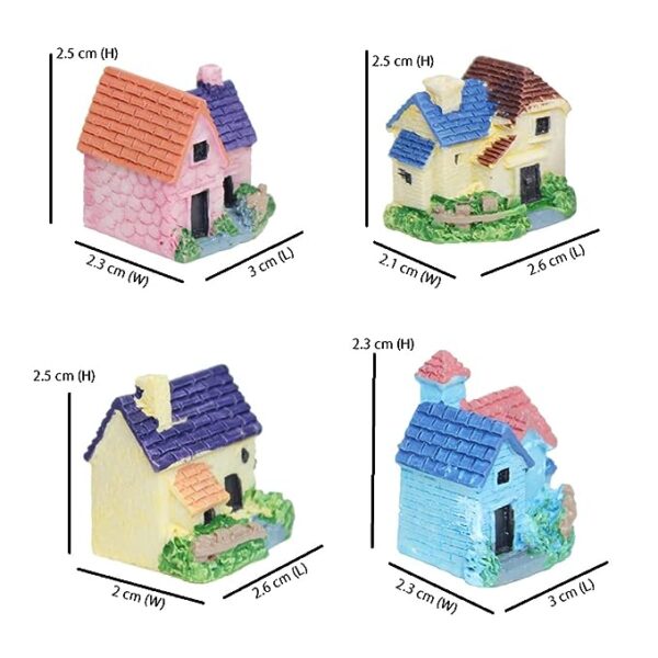 Miniature Toys Miniature Toys - Set of 2 Small Colourful Houses - Image 3