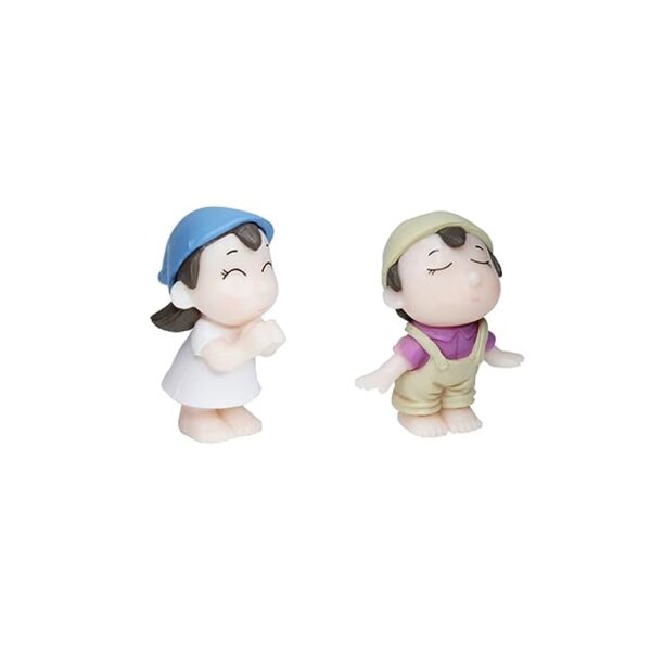 Miniature Toys - Set of 2 Small Boy Girl Couple - Image 3