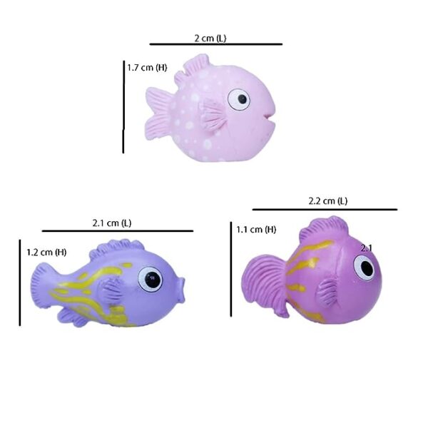 Miniature Toys - Set of 4 Fishes - Image 3