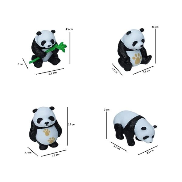 Miniature Toys Set of 4 Pandas - Image 3