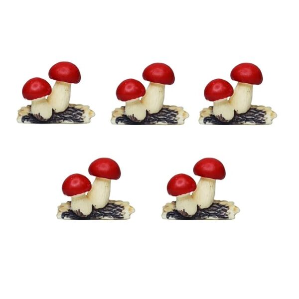 Miniature Toys Set of 2 Mushroom on Log - Image 3