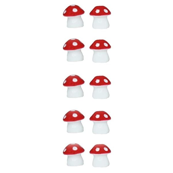 Miniature Toys - Set of 5 Mushroom - Image 2