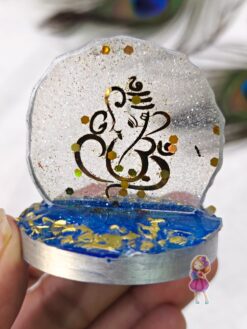 Gold Ganesha Car Dashboard Idol