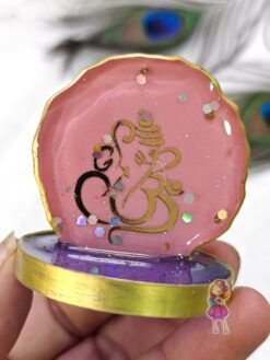 Alternative view of Gold Ganesha Car Dashboard Idol