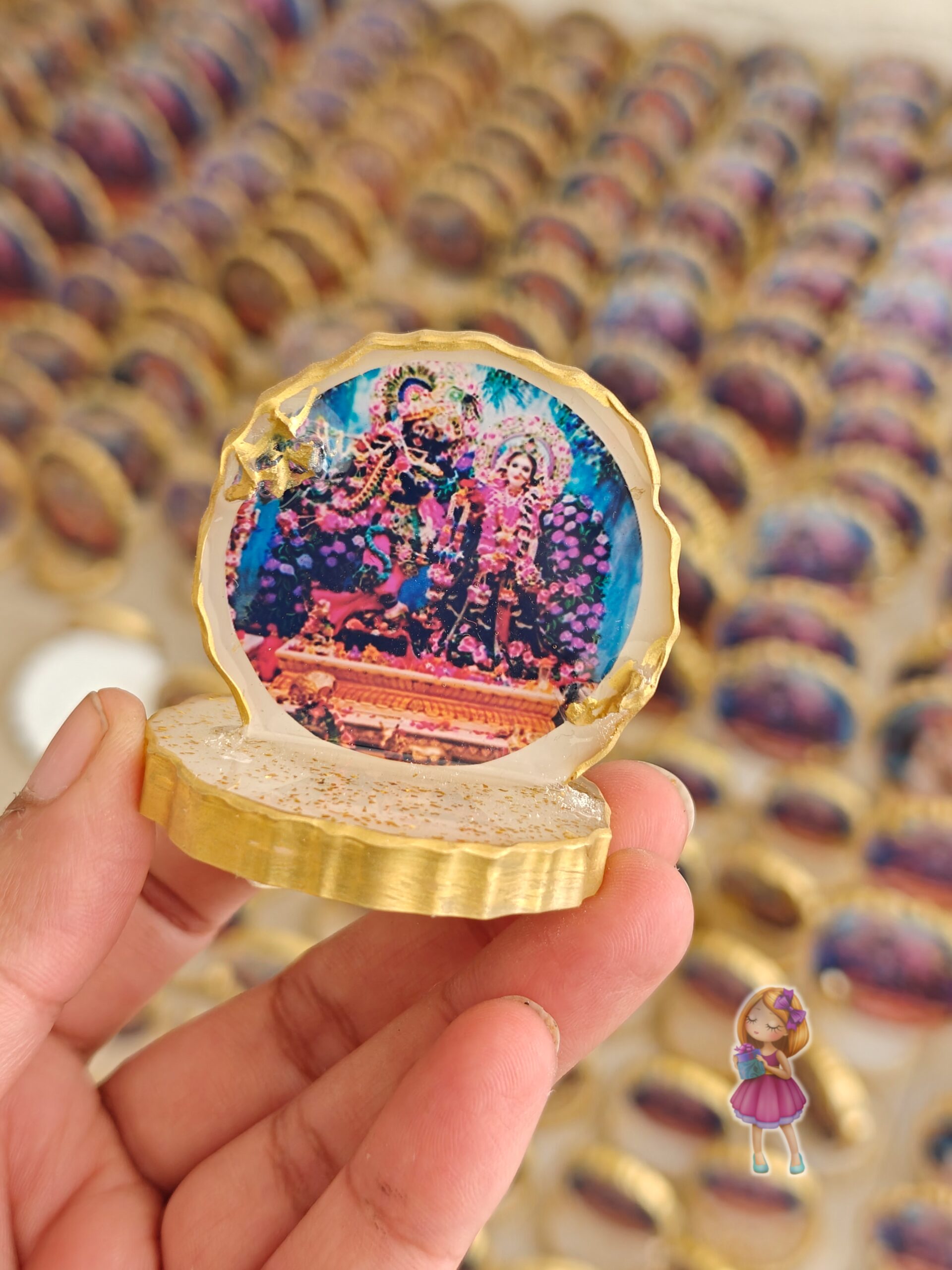 ISKCON Radha Krishna Car Dashboard Idol